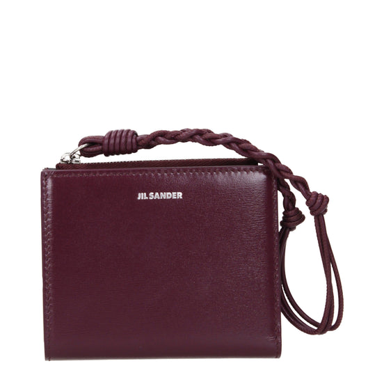 Jil Sander Red Leather Wallet