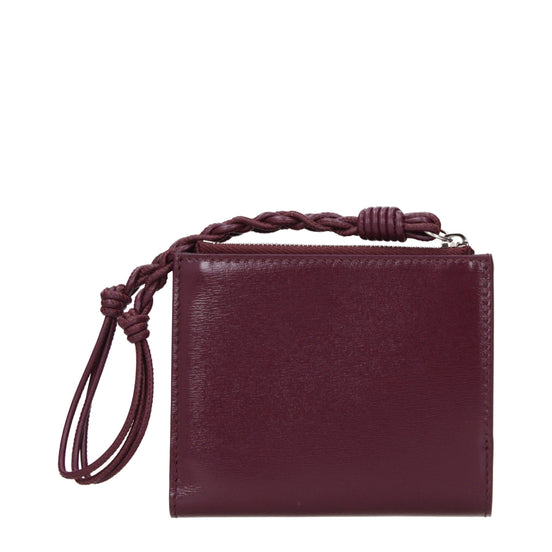 Jil Sander Red Leather Wallet