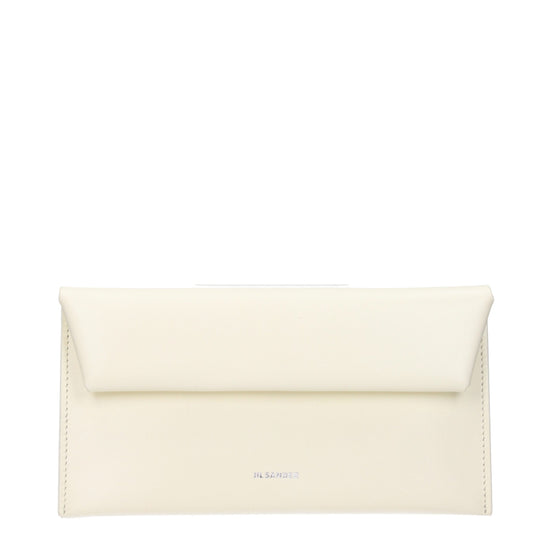 Jil Sander Beige Leather Wallet