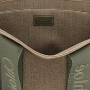 Τσάντα Tote Chloé Δίχρωμη από Λινό  