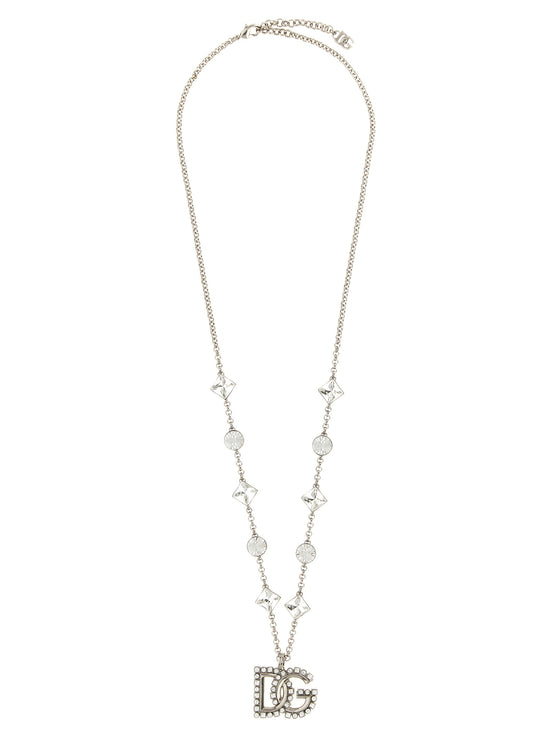 Dolce & Gabbana Silver Brass Necklace