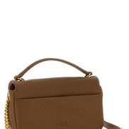 PINKO Brown Lamb Leather Shoulder Bag