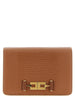 Elisabetta Franchi Brown Polyester Clutch Bag