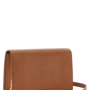 Elisabetta Franchi Brown Polyester Clutch Bag