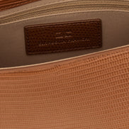 Elisabetta Franchi Brown Polyester Clutch Bag