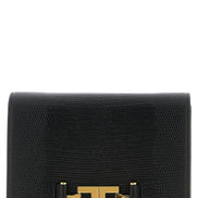 Elisabetta Franchi Black Polyester Clutch Bag