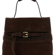 Moschino Brown Calfskin Handbag