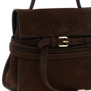 Moschino Brown Calfskin Handbag