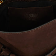 Moschino Brown Calfskin Handbag