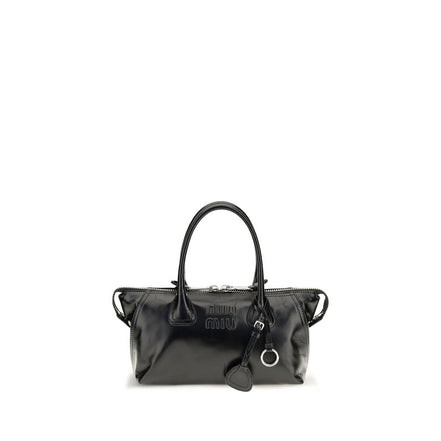 Miu Miu Black Calf Leather Bos Taurus Handbag
