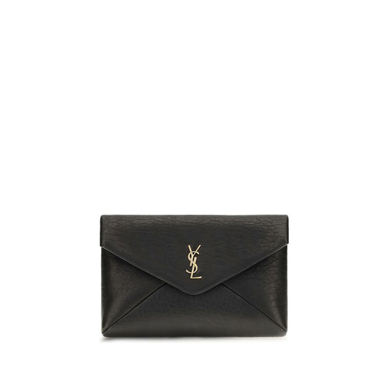Saint Laurent Black Lamb Ovis Aries Aries Wallet