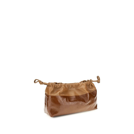 Pierre Hardy Brown Calf Leather Bos Taurus Clutch Bag