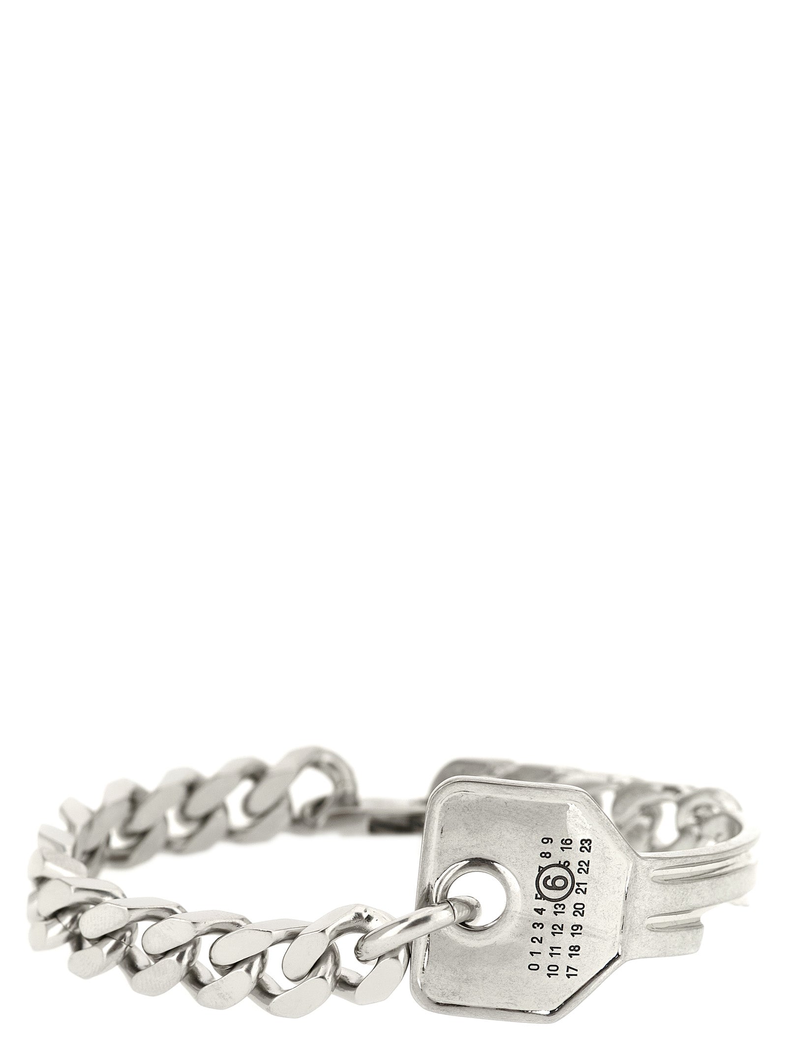MM6 Maison Margiela Silver Brass Bracelet