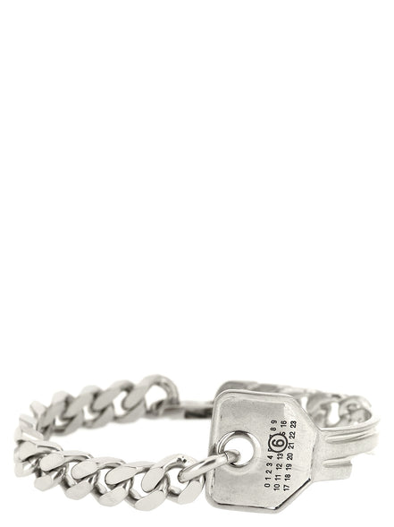 MM6 Maison Margiela Silver Brass Bracelet