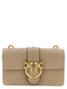 PINKO Gray Calfskin Crossbody Bag