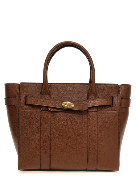 Mulberry Brown Bovine Leather Tote Bag