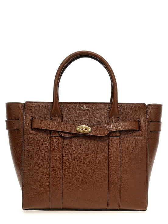 Mulberry Brown Bovine Leather Tote Bag