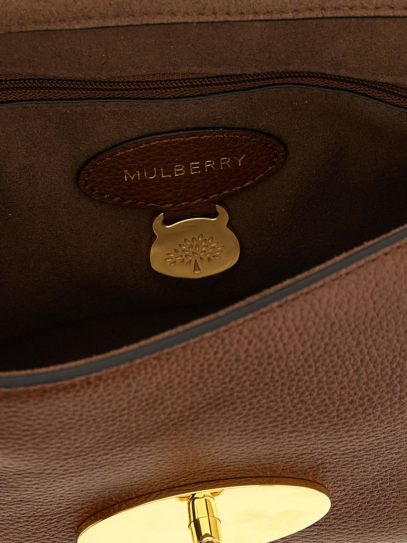 Mulberry Brown Bovine Leather Shoulder Bag