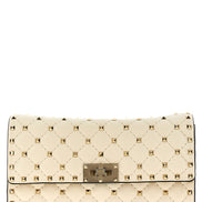 Valentino Garavani White Lamb Leather Shoulder Bag