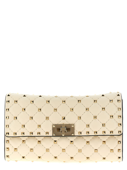 Valentino Garavani White Lamb Leather Shoulder Bag