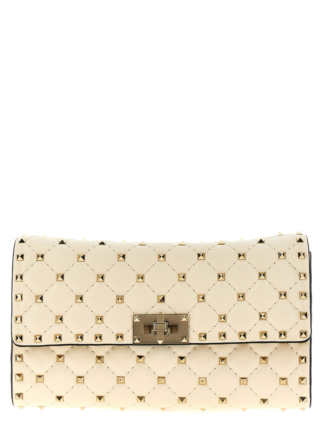 Valentino Garavani White Lamb Leather Shoulder Bag