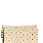 Valentino Garavani White Lamb Leather Shoulder Bag