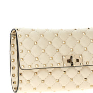 Valentino Garavani White Lamb Leather Shoulder Bag