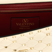 Valentino Garavani White Lamb Leather Shoulder Bag