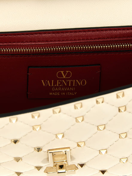Valentino Garavani White Lamb Leather Shoulder Bag
