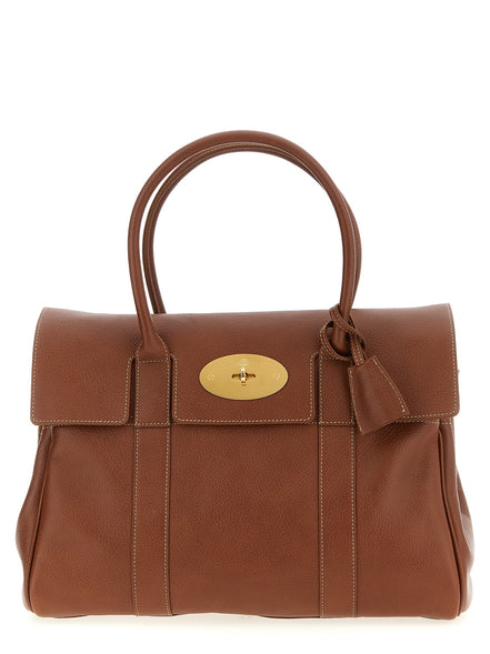 Mulberry Brown Calfskin Shoulder Bag