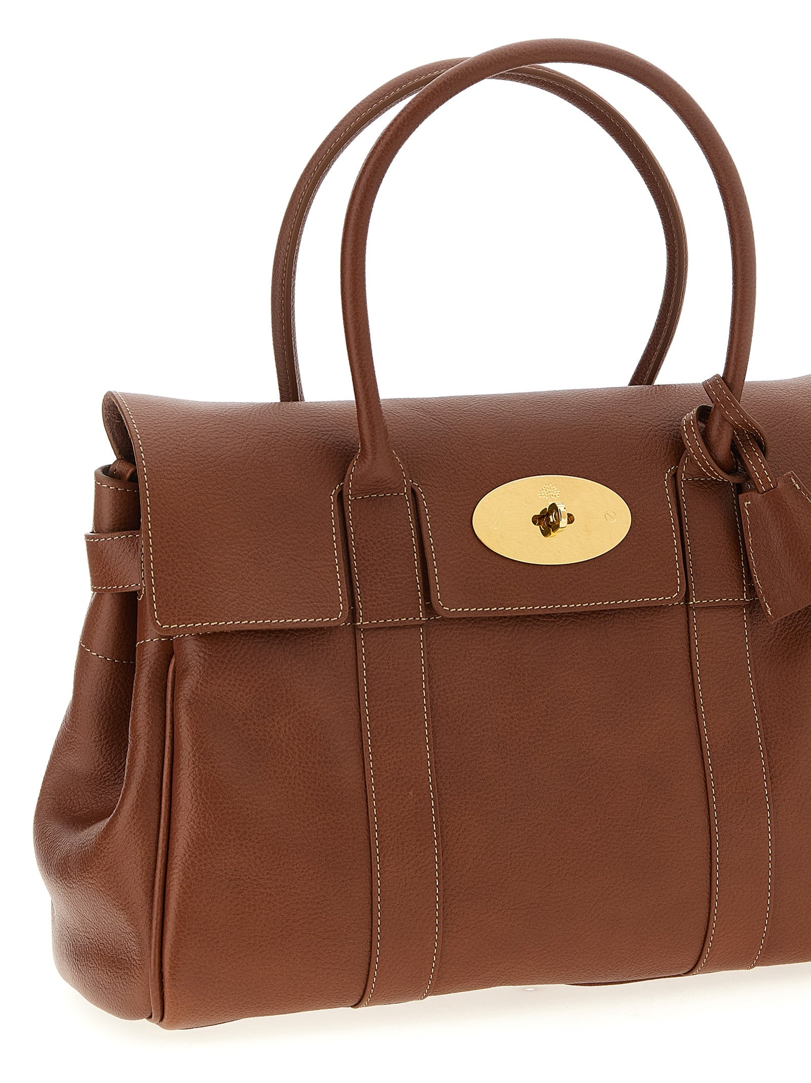 Mulberry Brown Calfskin Shoulder Bag