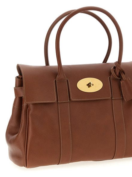 Mulberry Brown Calfskin Shoulder Bag