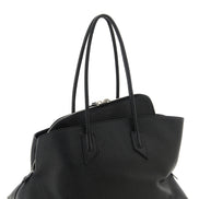 The Attico Black Bovine Leather Shoulder Bag