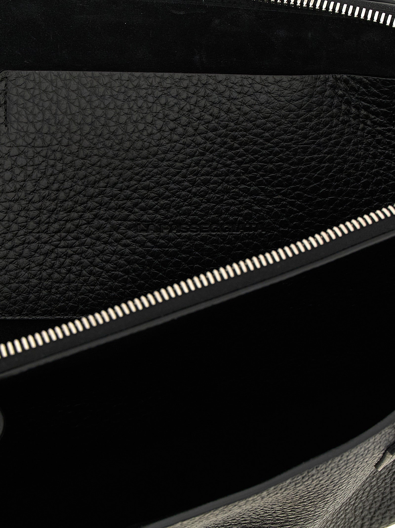 The Attico Black Bovine Leather Shoulder Bag