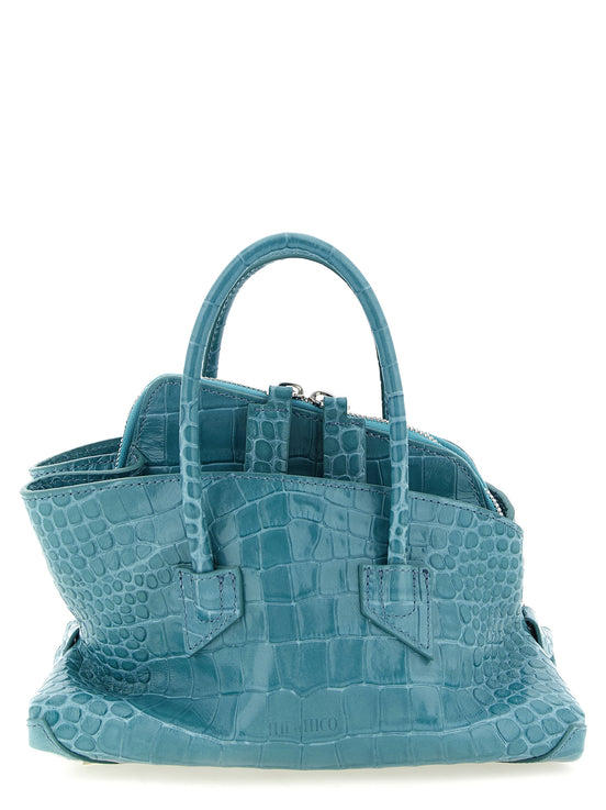 The Attico Blue Bovine Leather Handbag