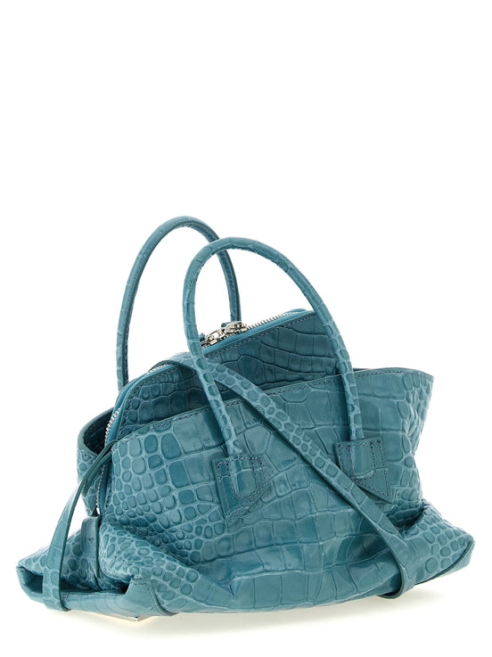 The Attico Blue Bovine Leather Handbag