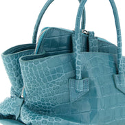 The Attico Blue Bovine Leather Handbag