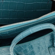 The Attico Blue Bovine Leather Handbag
