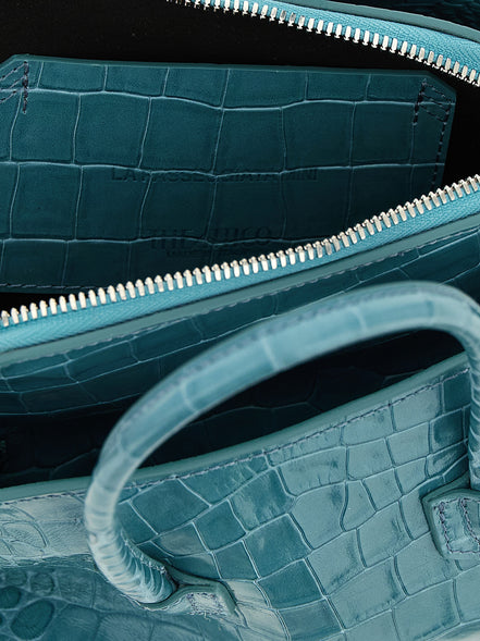 The Attico Blue Bovine Leather Handbag