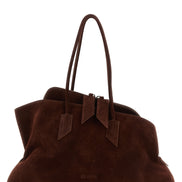 The Attico Brown Bovine Leather Shoulder Bag