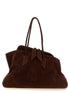 The Attico Brown Bovine Leather Shoulder Bag