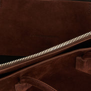 The Attico Brown Bovine Leather Shoulder Bag
