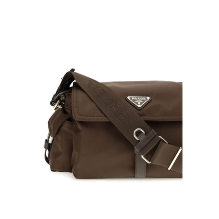 Prada Brown Recycled Polyamide Shoulder Bag