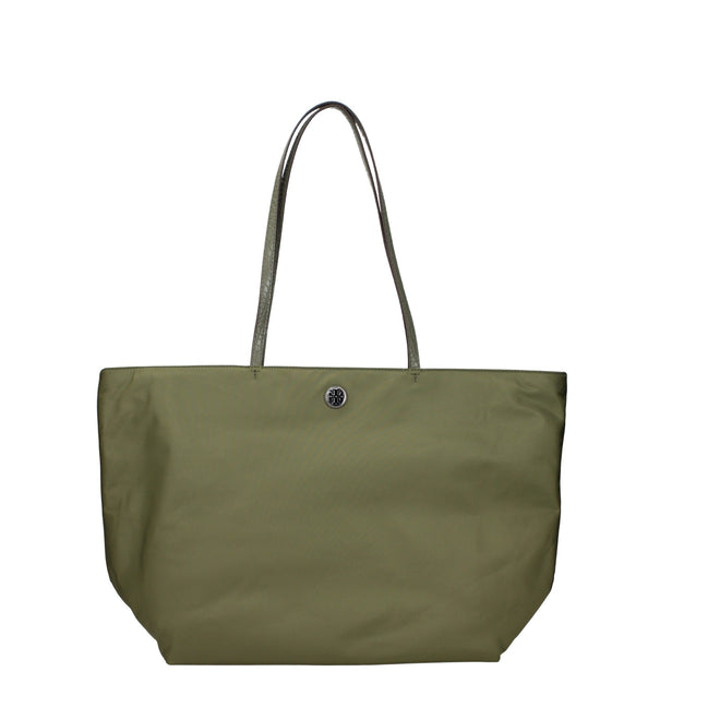 Tory Burch Green Fabric Shoulder Bag