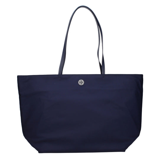 Tory Burch Blue Fabric Shoulder Bag