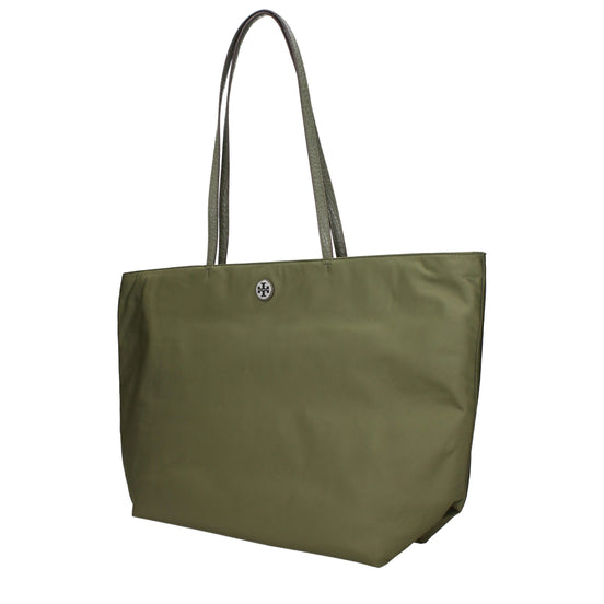 Tory Burch Green Fabric Shoulder Bag