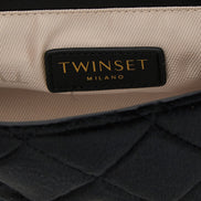 Twinset Black Polyester Crossbody Bag