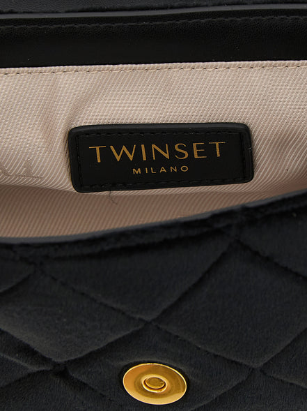 Twinset Black Polyester Crossbody Bag