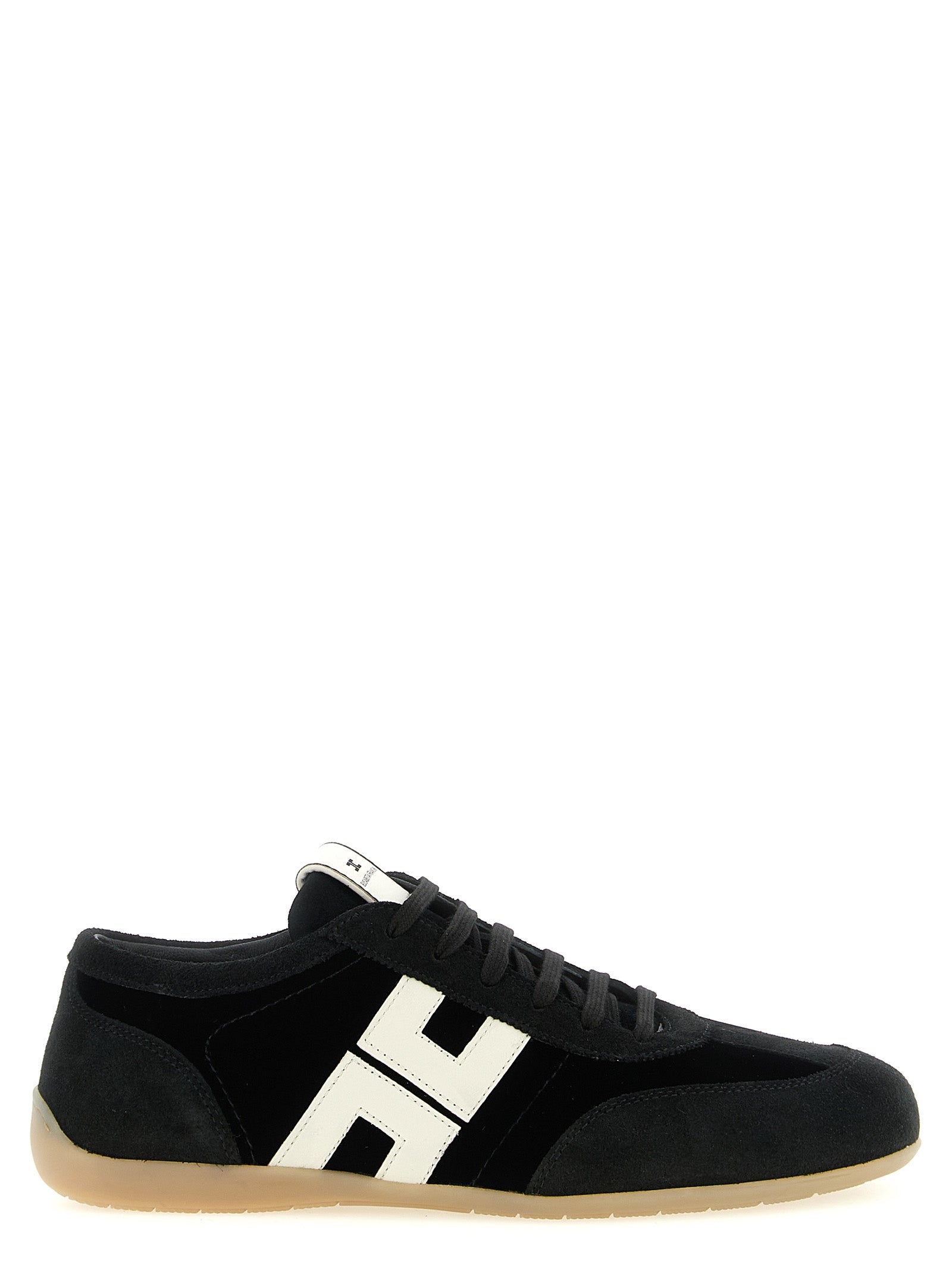 Elisabetta Franchi Bicolor Leather Low Top Sneakers