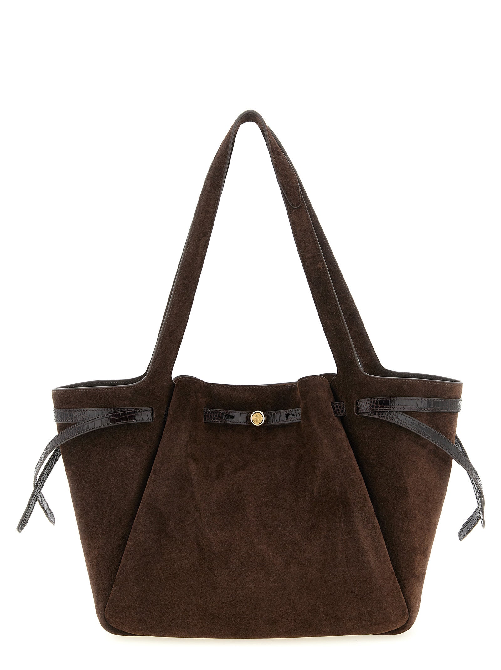 Tory Burch Brown Bovine Leather Tote Bag